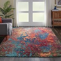 Nourison CES08 Celestial Rug, Atlantic 3.20m x 2.39m