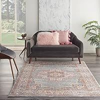NOURISON Passion Bohemian Bordered Grey 5/' x 7/' Area Rug 5/'3" x 7/'3", Polypropylene