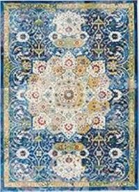 Rugs Direct Rug, 90% POLYPROPYLENE, 10% POLYESTER, Blue, 160cm x 229cm 37248