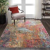 Amazon Brand - Movian Dospat Rectangular Area Rug, 221 cm x 160 cm (L x W), Geometric Pattern, Multicoloured