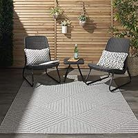 NOURISON Cozumel/Outdoor Rug Light Grey 221x160cm