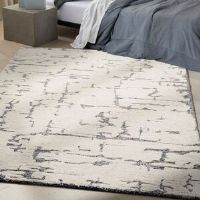 Calvin Klein CK009 SCULPTURAL - Area Rug Blue Rectangle 5'3" x 7'3"