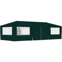 Professional Party Tent with Side Walls 4x9 m Green 90 g/m£