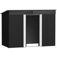 Metal Storage Shed with Secure Lockable Sliding Doors