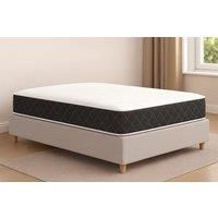 Sloomy Midnight Bonnell 25cm Deep Memory Foam Mattress in White | Size: Super King