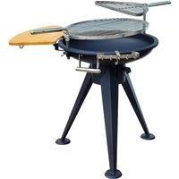 Round Bbq Grill With Chopping Board