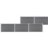 Garden Fence WPC 872x106 cm Grey