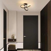 2700LM Modern LED Ceiling Light Fixture, Black LED Ceiling Lamp for Bedroom, Living Room, Kitchen, Dining Rooms and Hallways