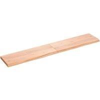 Wall Shelf Light Brown 160x30x(2-4) cm Treated Solid Wood Oak
