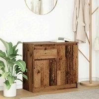 Sideboard with Drawer Old Wood 71x35x65 cm Engineered Wood