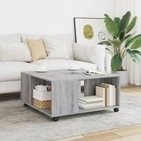 Coffee Table Grey Sonoma 80x80x40 cm Engineered Wood