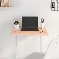 Table Top 60x60x2 cm Untreated Solid Wood Oak