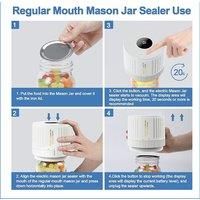 Electric Mason Jar Vacuum Sealer Kit - Black