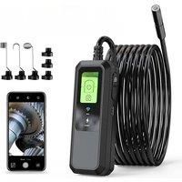 Wireless Endoscope Camera 8mm WiFi Borescope 1080P HD Inspection Camera IP67 Waterproof for iPhone Android Semi-Rigid Sewer