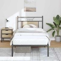 Bed Frame without Mattress Sonoma Oak 90x200 cm Engineered Wood