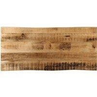 Table Top Live Edge 90x40x2.5 cm Solid Wood Rough Mango