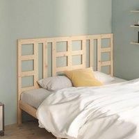 Bed Headboard 146x4x100 cm Solid Wood Pine
