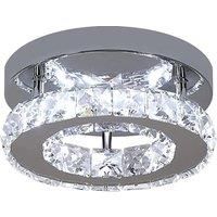 LED Ceiling Light,12W Crystal Chandelier,Modern Round LED Ceiling Light for
