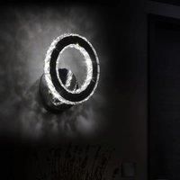 Crystal Wall Lights,LED Wall Light 6500K LED16W Lamp for Living Room,Bedroom,Cool White Light