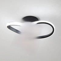 LED Ceiling Light, 22W Black Clover LED Aluminum Ceiling Light,White Light 220V Suitable for Living Room, Bedroom,Study