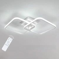 50W LED Dimmable Ceiling Light, Remote Controlled Ceiling Lamp 3000K-6500K Modern Square Ceiling