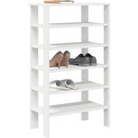 Shoe Rack White 61x32x105 cm Engineered Wood