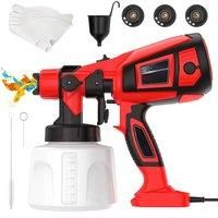Electric Spray Gun High Power Tools 900ml Airbrush Pressure Paint Sprayer for Home/Outdoor Wall