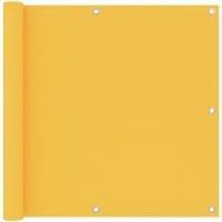 Balcony Screen Yellow 90x600 cm Oxford Fabric