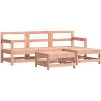 5 Piece Garden Lounge Set Solid Wood Douglas
