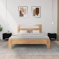 Bedside Tables 2 pcs Black 50x46x50 Engineered Wood