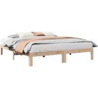 Bed Frame without Mattress 180x200 cm Super King Solid Wood Pine