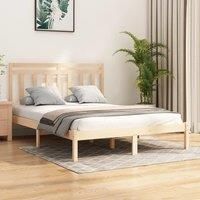 Bed Frame Solid Wood 120x190 cm Small Double