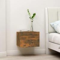 Bedside Cabinets 2 pcs Smoked Oak 40x30x30 cm Engineered Wood