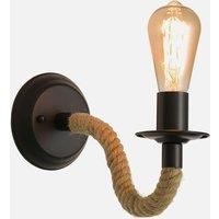 2 Pcs Wall Lamp,Industrial Wall Light Sconce Fixture,E27 Hemp Rope Retro Adjustable Wall Lamp (Not