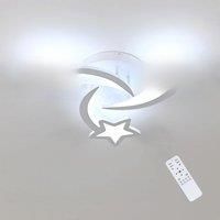 Modern Star Shape LED Ceiling Light, Dimmable LED Ceiling Lamp with Remote Control, Ceiling Light