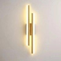 16W Modern Wall Lamp, Golden Acrylic LED Indoor Wall Light Wall Light for Bedroom,Living