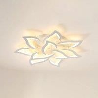 LED Ceiling Lamp,60W Flower Shaped Design 10 Heads Modern Ceiling Light for Bedroom Kitchen