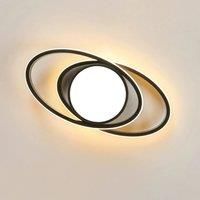 Round Double Ceiling LED Ceiling Lights,Ceiling Light 39W, Warm Light 3000K,Bedroom Ceiling