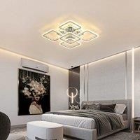 LED Ceiling Lamp,5 Square Dimmable Ceiling Light 74W,Ceiling Lights Fixtures with Remote Control for