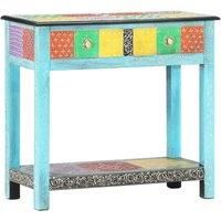 Hand Painted Console Table 80x35x75 cm Solid Mango Wood