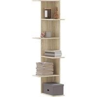 Wall Corner Shelf Sonoma Oak 36.5x36.5x140 cm Engineered Wood