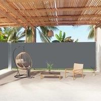 Retractable Side Awning Anthracite 200x1000 cm
