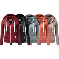 Women'S Fitted Hoodie - Uk Sizes 10-16 & 5 Colours! - Black