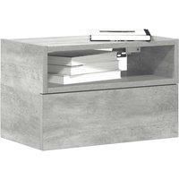 Wall-mounted Bedside Cabinet Concrete Grey 45x26x28.5 cm
