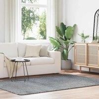 Shaggy Rug High Pile NAVARRA Silver Grey 160x230 cm Polyester