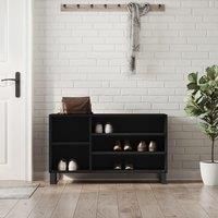 Shoe Cabinet Black 102x36x60 cm Engineered Wood