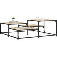 Coffee Table Sonoma Oak 107x107x40 cm Engineered Wood