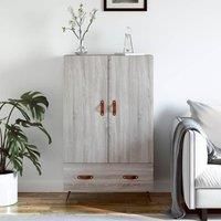 Highboard Grey Sonoma 69.5x31x115 cm Engineered Wood