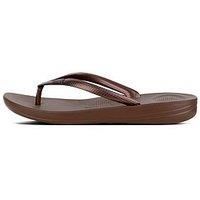 Fitflop Women's Iqushion Ergonomic Flip-flops Toe Thong Sandals, Brown (Bronze), 3 UK (36 EU)