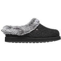Skechers Women's Keepsakes - Ice Angel Low Top Slippers, Grey Charcoal, 6 UK